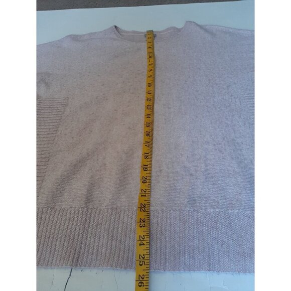 Chico's dusty pale pink sweater with ribbed sleeves and sides crewneck Size 3 (L - Picture 9 of 10